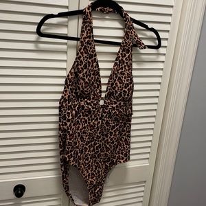 Leopard one piece bikini
